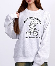 『DISNEY/ディズニー』クルーネック MICKEY 長袖SWTシャツ