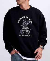 『DISNEY/ディズニー』クルーネック MICKEY 長袖SWTシャツ