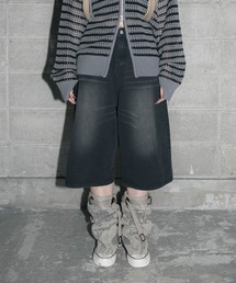 Figments（フィグメンツ）の「ワイドデニムハーフパンツ（デニムパンツ）」