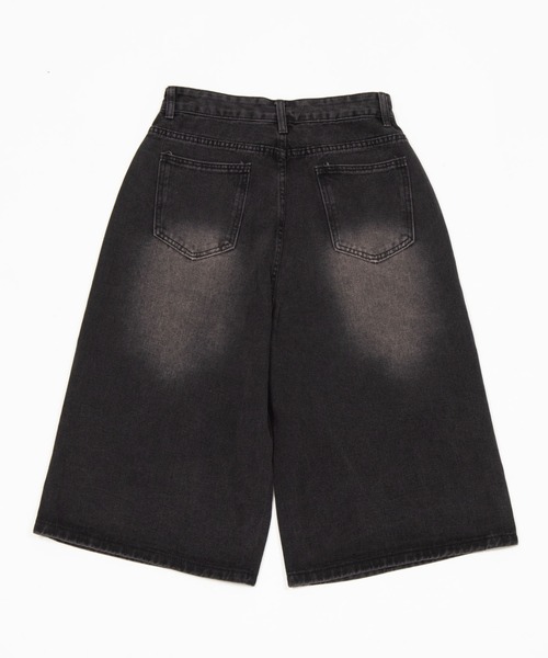 Figments(フィグメンツ)の「ワイドデニムハーフパンツ(デニムパンツ・レディース・ブルー系その他/ブラック・SMALL/MEDIUM)」の10枚目の写真