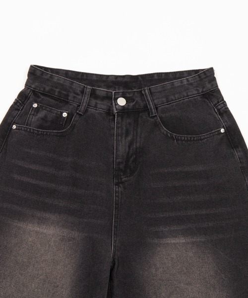 Figments(フィグメンツ)の「ワイドデニムハーフパンツ(デニムパンツ・レディース・ブルー系その他/ブラック・SMALL/MEDIUM)」の11枚目の写真