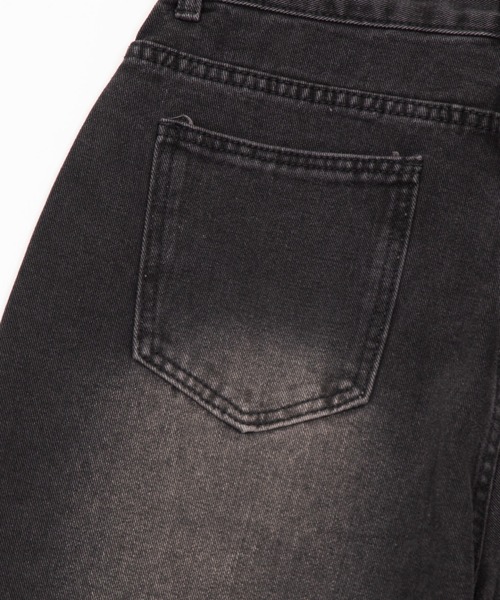 Figments(フィグメンツ)の「ワイドデニムハーフパンツ(デニムパンツ・レディース・ブルー系その他/ブラック・SMALL/MEDIUM)」の14枚目の写真