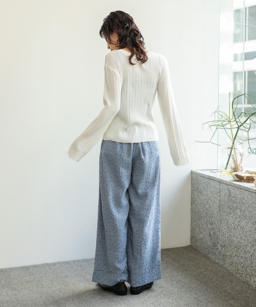 Bab(バブ)の「【エアコン対策にもおすすめ◎】前後2WAYリボン付ニットカーディガン(カーディガン/ボレロ・レディース・グリーン/アイボリー/チャコールグレー・FREE)」の13枚目の写真