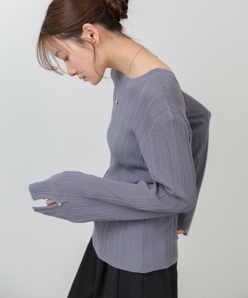 Bab(バブ)の「【エアコン対策にもおすすめ◎】前後2WAYリボン付ニットカーディガン(カーディガン/ボレロ・レディース・グリーン/アイボリー/チャコールグレー・FREE)」の21枚目の写真