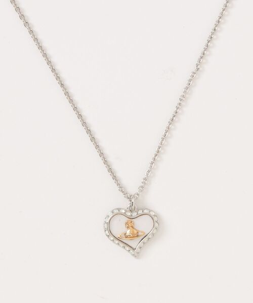 Vivienne Westwood（ヴィヴィアンウエストウッド）の「PETRA PENDANT（ネックレス・レディース・シルバー/ピンク・FREE）」の2枚目の写真