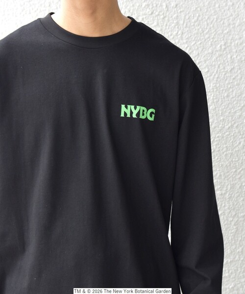 SHIPS any（シップス エニィ）の「【SHIPS any別注】NYBG: ボタニカル プリント リラックス Tシャツ (ロンT)◇（Tシャツ/カットソー・メンズ・ホワイト/ブラック・MEDIUM/X-LARGE/LARGE）」の12枚目の写真