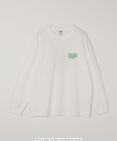 SHIPS any（シップス エニィ）の「【SHIPS any別注】NYBG: ボタニカル プリント リラックス Tシャツ (ロンT)◇（Tシャツ/カットソー・メンズ・ホワイト/ブラック・MEDIUM/X-LARGE/LARGE）」の15枚目の写真