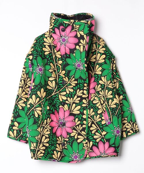 moyan ecri(モヤン エクリ)の「<moyan ecri>無地×総柄リバーシブルブルゾンSuper hight neck reversible blouson(ブルゾン・レディース・アイボリー/ブラック系その他・FREE)」の18枚目の写真