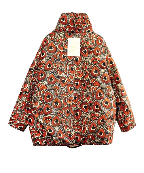 moyan ecri(モヤン エクリ)の「<moyan ecri>無地×総柄リバーシブルブルゾンSuper hight neck reversible blouson(ブルゾン・レディース・アイボリー/ブラック系その他・FREE)」の7枚目の写真