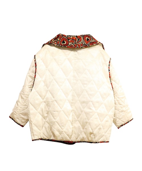 moyan ecri(モヤン エクリ)の「<moyan ecri>無地×総柄リバーシブルブルゾンSuper hight neck reversible blouson(ブルゾン・レディース・アイボリー/ブラック系その他・FREE)」の9枚目の写真