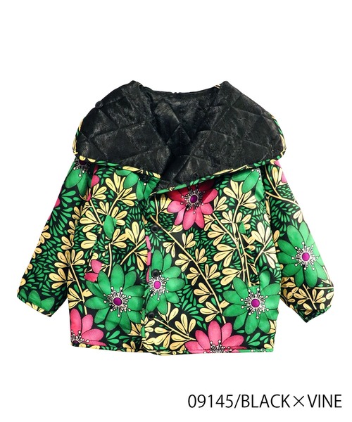 moyan ecri(モヤン エクリ)の「<moyan ecri>無地×総柄リバーシブルブルゾンSuper hight neck reversible blouson(ブルゾン・レディース・アイボリー/ブラック系その他・FREE)」の12枚目の写真