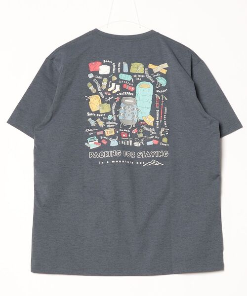 TIGORA(ティゴラ)の「ティゴラ TIGORA グラフィック半袖T パッキングリスト(Tシャツ/カットソー・メンズ・グリーン/ホワイト/オレンジ/ネイビー・S/M/L/LL/3L)」の6枚目の写真