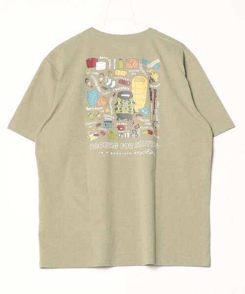 TIGORA(ティゴラ)の「ティゴラ TIGORA グラフィック半袖T パッキングリスト(Tシャツ/カットソー・メンズ・グリーン/ホワイト/オレンジ/ネイビー・S/M/L/LL/3L)」の7枚目の写真