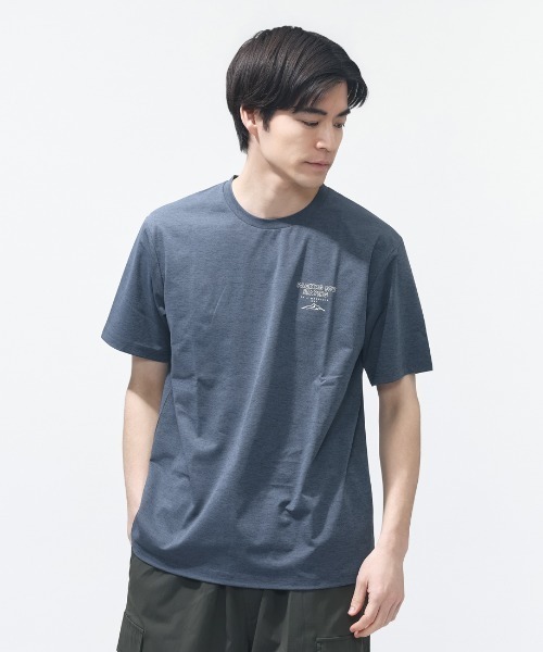 TIGORA(ティゴラ)の「ティゴラ TIGORA グラフィック半袖T パッキングリスト(Tシャツ/カットソー・メンズ・グリーン/ホワイト/オレンジ/ネイビー・S/M/L/LL/3L)」の4枚目の写真