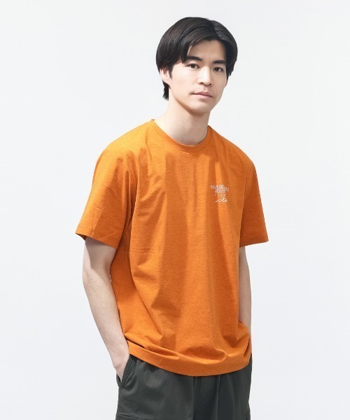 TIGORA(ティゴラ)の「ティゴラ TIGORA グラフィック半袖T パッキングリスト(Tシャツ/カットソー・メンズ・グリーン/ホワイト/オレンジ/ネイビー・S/M/L/LL/3L)」の1枚目の写真