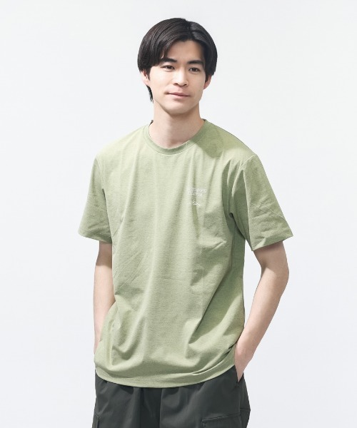 TIGORA(ティゴラ)の「ティゴラ TIGORA グラフィック半袖T パッキングリスト(Tシャツ/カットソー・メンズ・グリーン/ホワイト/オレンジ/ネイビー・S/M/L/LL/3L)」の3枚目の写真