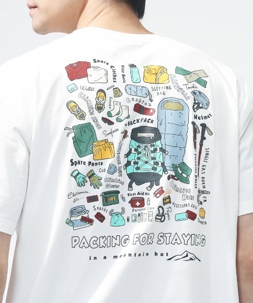 TIGORA(ティゴラ)の「ティゴラ TIGORA グラフィック半袖T パッキングリスト(Tシャツ/カットソー・メンズ・グリーン/ホワイト/オレンジ/ネイビー・S/M/L/LL/3L)」の13枚目の写真