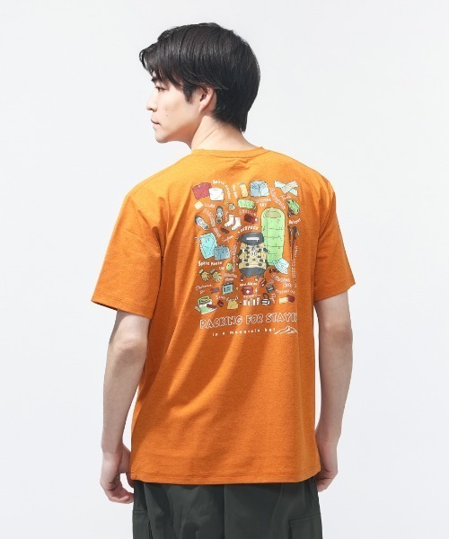 TIGORA(ティゴラ)の「ティゴラ TIGORA グラフィック半袖T パッキングリスト(Tシャツ/カットソー・メンズ・グリーン/ホワイト/オレンジ/ネイビー・S/M/L/LL/3L)」の16枚目の写真