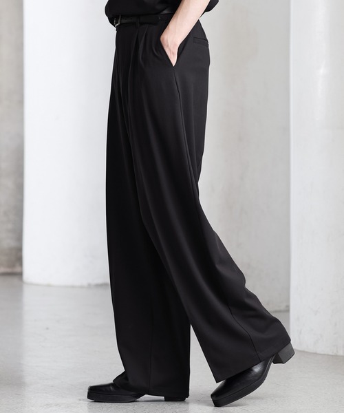 CLEL(クレイル)の「【CLEL】Summer Wool Blend Semi-wide Tuck Slacks / サマーウールブレンド セミワイドタックスラックス【セットアップ対応】(スラックス・メンズ・ブラック/グレー/モカ・M/S/L/XS)」の17枚目の写真