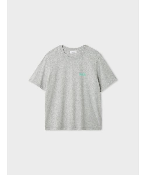 MIESROHE(ミースロエ)の「バックプリントロゴTシャツ(Tシャツ/カットソー・レディース・グレー/ベージュ/ホワイト・F)」の2枚目の写真