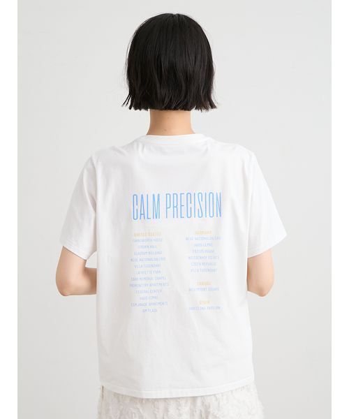 MIESROHE(ミースロエ)の「バックプリントロゴTシャツ(Tシャツ/カットソー・レディース・グレー/ベージュ/ホワイト・F)」の5枚目の写真
