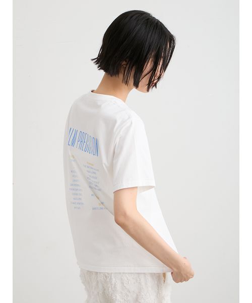 MIESROHE(ミースロエ)の「バックプリントロゴTシャツ(Tシャツ/カットソー・レディース・グレー/ベージュ/ホワイト・F)」の15枚目の写真