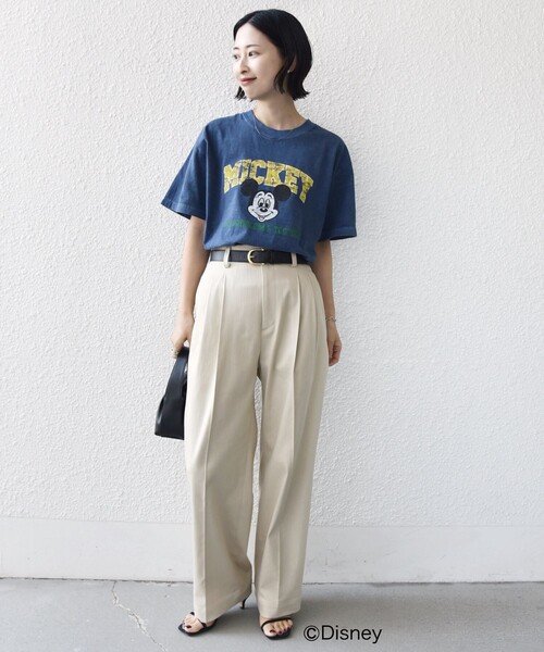 SHIPS(シップス)の「〈手洗い可能〉ヴィンテージ ライク デニム タック パンツ(その他パンツ・レディース・ネイビー/ベージュ・38/36)」の16枚目の写真
