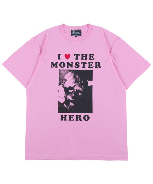 MEDICOM TOY（メディコムトイ）の「MLE × The Toxic Avenger "I LOVE THE MONSTER" TEE（Tシャツ/カットソー・メンズ・ライトブルー/ライトピンク/オレンジ/イエロー・SMALL/MEDIUM/LARGE/X-LARGE）」の4枚目の写真