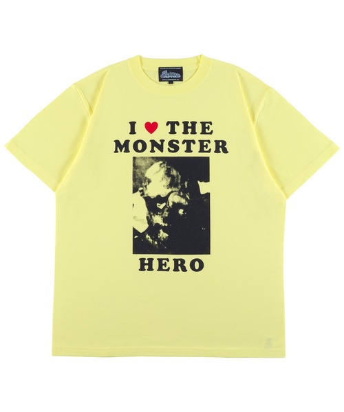 MEDICOM TOY（メディコムトイ）の「MLE × The Toxic Avenger "I LOVE THE MONSTER" TEE（Tシャツ/カットソー・メンズ・ライトブルー/ライトピンク/オレンジ/イエロー・SMALL/MEDIUM/LARGE/X-LARGE）」の3枚目の写真