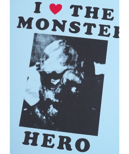 MEDICOM TOY（メディコムトイ）の「MLE × The Toxic Avenger "I LOVE THE MONSTER" TEE（Tシャツ/カットソー・メンズ・ライトブルー/ライトピンク/オレンジ/イエロー・SMALL/MEDIUM/LARGE/X-LARGE）」の8枚目の写真