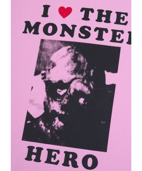 MEDICOM TOY（メディコムトイ）の「MLE × The Toxic Avenger "I LOVE THE MONSTER" TEE（Tシャツ/カットソー・メンズ・ライトブルー/ライトピンク/オレンジ/イエロー・SMALL/MEDIUM/LARGE/X-LARGE）」の7枚目の写真