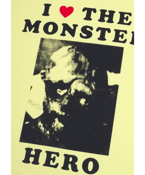 MEDICOM TOY（メディコムトイ）の「MLE × The Toxic Avenger "I LOVE THE MONSTER" TEE（Tシャツ/カットソー・メンズ・ライトブルー/ライトピンク/オレンジ/イエロー・SMALL/MEDIUM/LARGE/X-LARGE）」の5枚目の写真