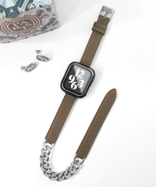 Urban Coral(アーバンコーラル)の「Apple Watch Band / アップルウォッチ レザーチェーンバンド / Urban Coral(デジタル腕時計・レディース・ブラウン系その他/グレー系その他/ベージュ系その他2/ベージュ系その他/グレー系その他4/グレー系その他3/ブラウン系その他2・40mm)」の4枚目の写真