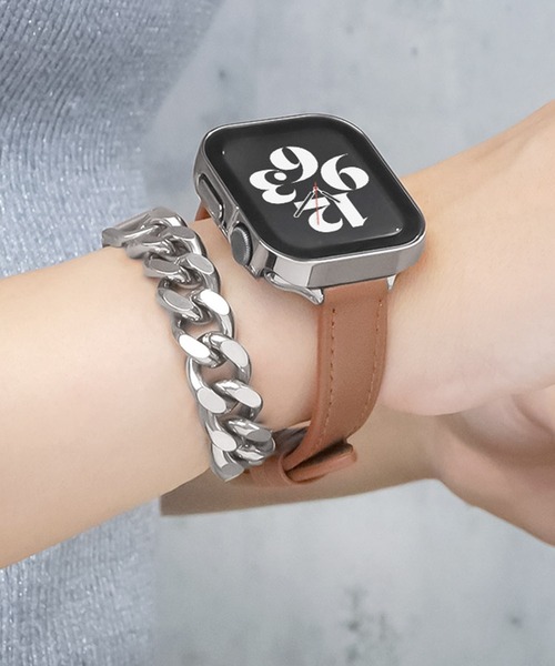 Urban Coral(アーバンコーラル)の「Apple Watch Band / アップルウォッチ レザーチェーンバンド / Urban Coral(デジタル腕時計・レディース・ブラウン系その他/グレー系その他/ベージュ系その他2/ベージュ系その他/グレー系その他4/グレー系その他3/ブラウン系その他2・40mm)」の6枚目の写真