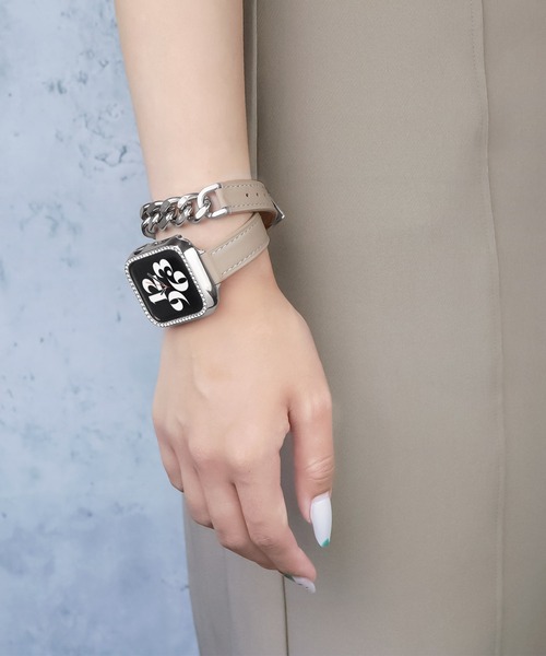 Urban Coral(アーバンコーラル)の「Apple Watch Band / アップルウォッチ レザーチェーンバンド / Urban Coral(デジタル腕時計・レディース・ブラウン系その他/グレー系その他/ベージュ系その他2/ベージュ系その他/グレー系その他4/グレー系その他3/ブラウン系その他2・40mm)」の13枚目の写真
