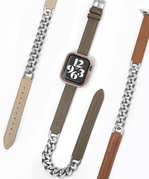 Urban Coral(アーバンコーラル)の「Apple Watch Band / アップルウォッチ レザーチェーンバンド / Urban Coral(デジタル腕時計・レディース・ブラウン系その他/グレー系その他/ベージュ系その他2/ベージュ系その他/グレー系その他4/グレー系その他3/ブラウン系その他2・40mm)」の15枚目の写真