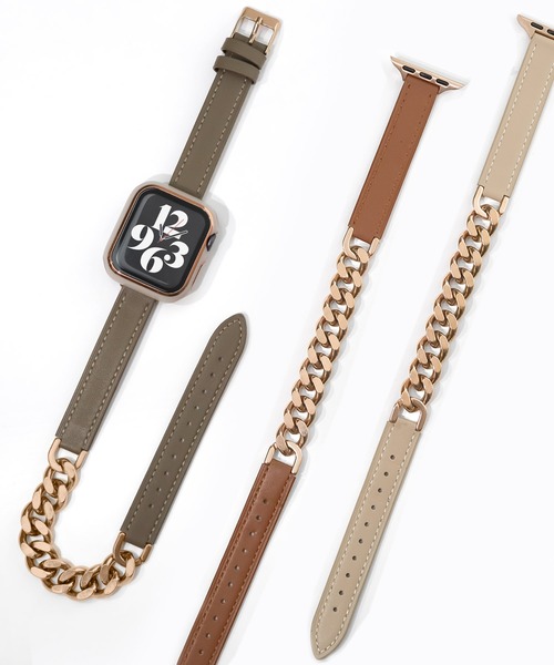 Urban Coral(アーバンコーラル)の「Apple Watch Band / アップルウォッチ レザーチェーンバンド / Urban Coral(デジタル腕時計・レディース・ブラウン系その他/グレー系その他/ベージュ系その他2/ベージュ系その他/グレー系その他4/グレー系その他3/ブラウン系その他2・40mm)」の14枚目の写真