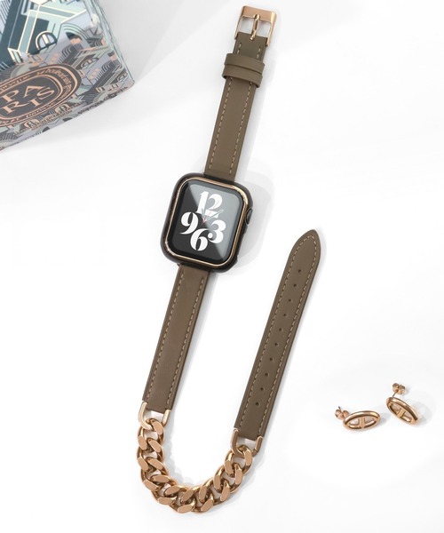 Urban Coral(アーバンコーラル)の「Apple Watch Band / アップルウォッチ レザーチェーンバンド / Urban Coral(デジタル腕時計・レディース・ブラウン系その他/グレー系その他/ベージュ系その他2/ベージュ系その他/グレー系その他4/グレー系その他3/ブラウン系その他2・40mm)」の16枚目の写真