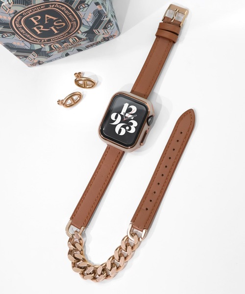 Urban Coral(アーバンコーラル)の「Apple Watch Band / アップルウォッチ レザーチェーンバンド / Urban Coral(デジタル腕時計・レディース・ブラウン系その他/グレー系その他/ベージュ系その他2/ベージュ系その他/グレー系その他4/グレー系その他3/ブラウン系その他2・40mm)」の17枚目の写真