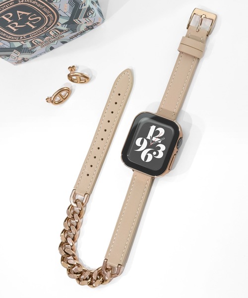 Urban Coral(アーバンコーラル)の「Apple Watch Band / アップルウォッチ レザーチェーンバンド / Urban Coral(デジタル腕時計・レディース・ブラウン系その他/グレー系その他/ベージュ系その他2/ベージュ系その他/グレー系その他4/グレー系その他3/ブラウン系その他2・40mm)」の18枚目の写真