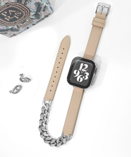 Urban Coral(アーバンコーラル)の「Apple Watch Band / アップルウォッチ レザーチェーンバンド / Urban Coral(デジタル腕時計・レディース・ブラウン系その他/グレー系その他/ベージュ系その他2/ベージュ系その他/グレー系その他4/グレー系その他3/ブラウン系その他2・40mm)」の8枚目の写真
