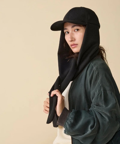 GARDEN TOKYO(ガーデントウキョウ)の「CPH/シーピーエイチ/Rabbitcap/woolet(キャップ・メンズ・ブラック・F)」の2枚目の写真