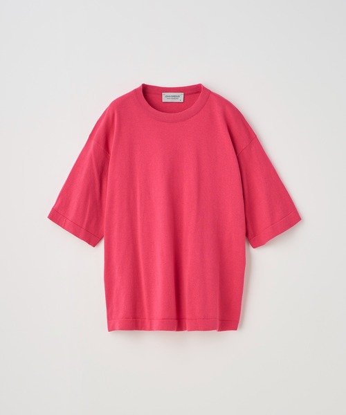 JOHN SMEDLEY(ジョンスメドレー)の「コットンニットTシャツ(ニット/セーター・レディース・ピンク系その他2・S)」の1枚目の写真