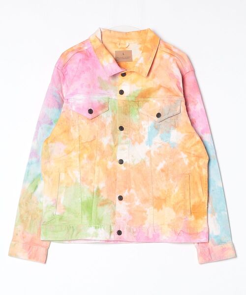 INNOCENT(イノセント)の「【T16】【T21】【colortone/カラートーン】TIE DYED COTTON JACKET A-9050(デニムジャケット・メンズ・その他4/その他2/その他3/その他5/その他1・LARGE/X-LARGE)」の6枚目の写真