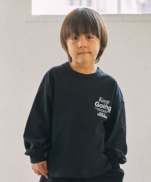 GENERATOR(ジェネレーター)の「GENERATOR/ジェネレーター Keep Going L/S Tシャツ(Tシャツ/カットソー・キッズ・ホワイト/ベージュ系その他/ブラック・M/L/XL)」の9枚目の写真