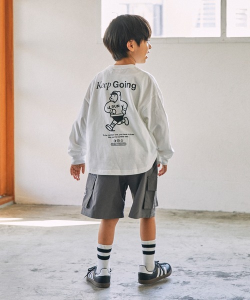 GENERATOR(ジェネレーター)の「GENERATOR/ジェネレーター Keep Going L/S Tシャツ(Tシャツ/カットソー・キッズ・ホワイト/ベージュ系その他/ブラック・M/L/XL)」の4枚目の写真