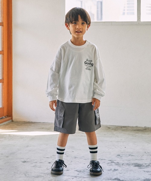 GENERATOR(ジェネレーター)の「GENERATOR/ジェネレーター Keep Going L/S Tシャツ(Tシャツ/カットソー・キッズ・ホワイト/ベージュ系その他/ブラック・M/L/XL)」の5枚目の写真