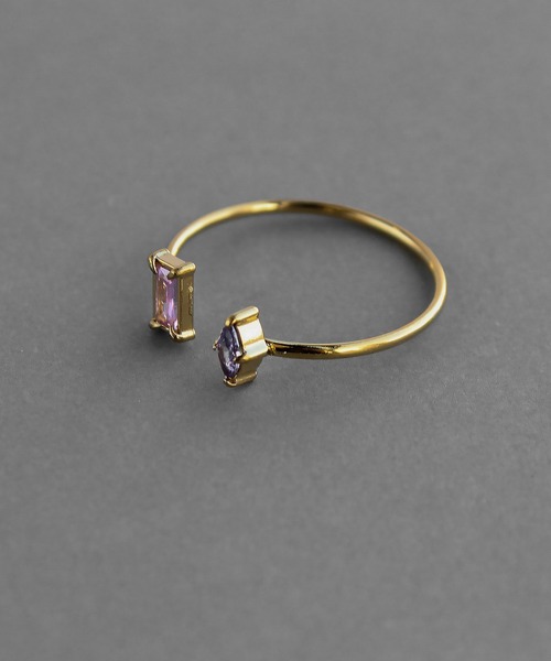 abaskdesign(アバスクデザイン)の「金属アレルギー対応 ビジューフォークリング(リング・レディース・ピンク/レッド/ブルー・14号/12号/17号)」の17枚目の写真