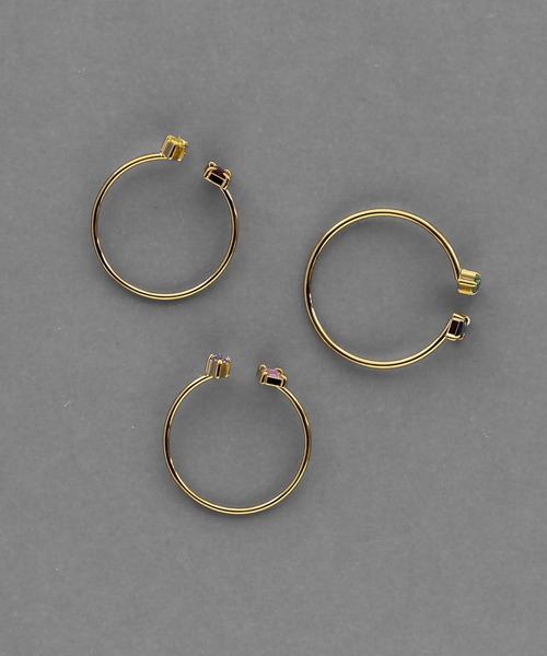 abaskdesign(アバスクデザイン)の「金属アレルギー対応 ビジューフォークリング(リング・レディース・ピンク/レッド/ブルー・14号/12号/17号)」の20枚目の写真