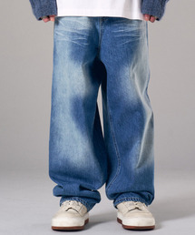 Balloon Wide Denim Pants Indigo
